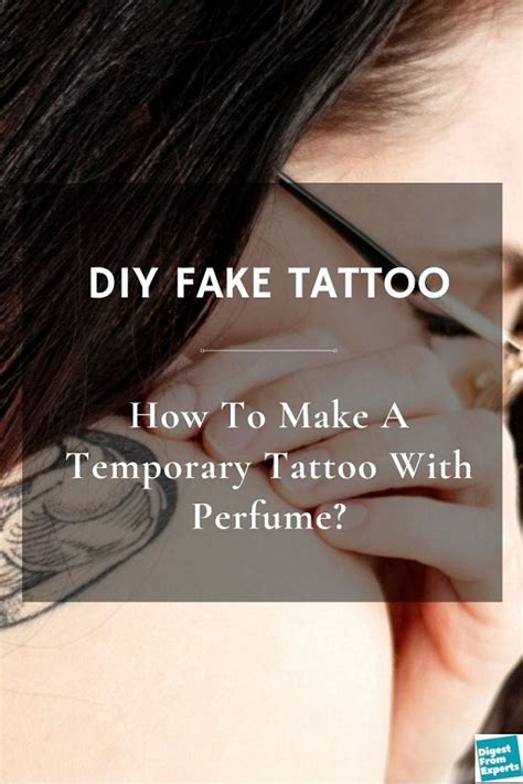 how to do the fake tattoo with perfume|make a temporary tattoo using perfume.